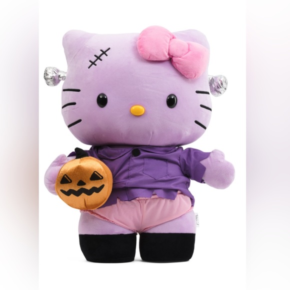 Purple Hello Kitty Monster Costume GreeterHalloween Plush. Brand New.
